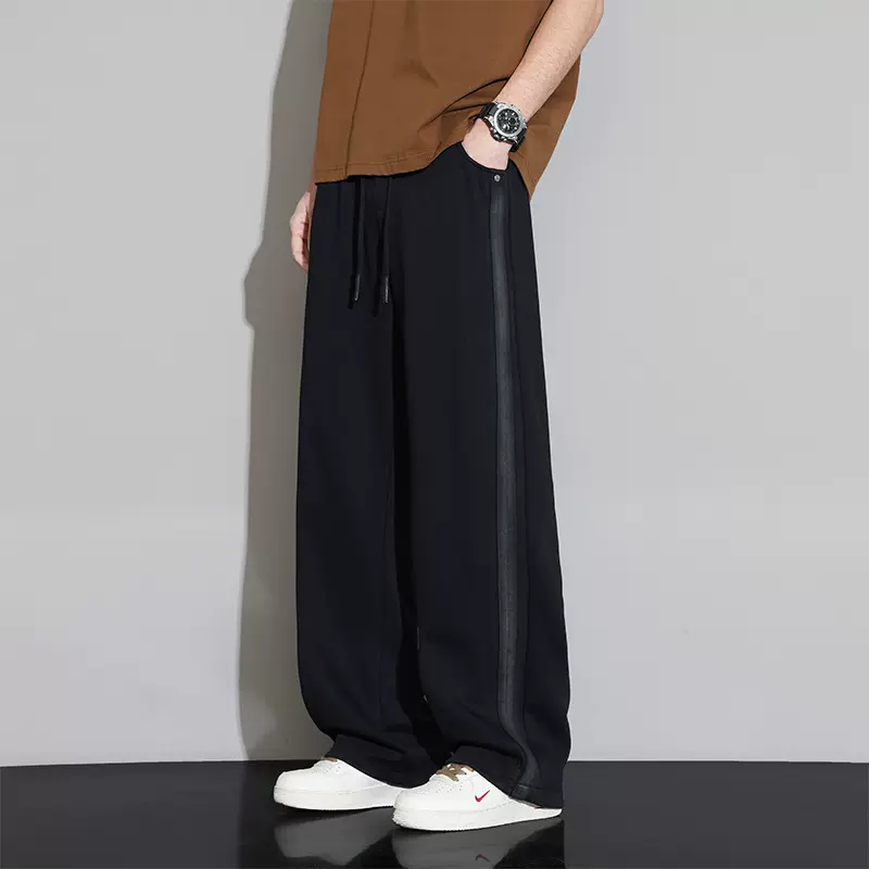 控价89春季水洗休闲裤男2026新款胖子加肥加大直筒裤潮流百搭卫裤