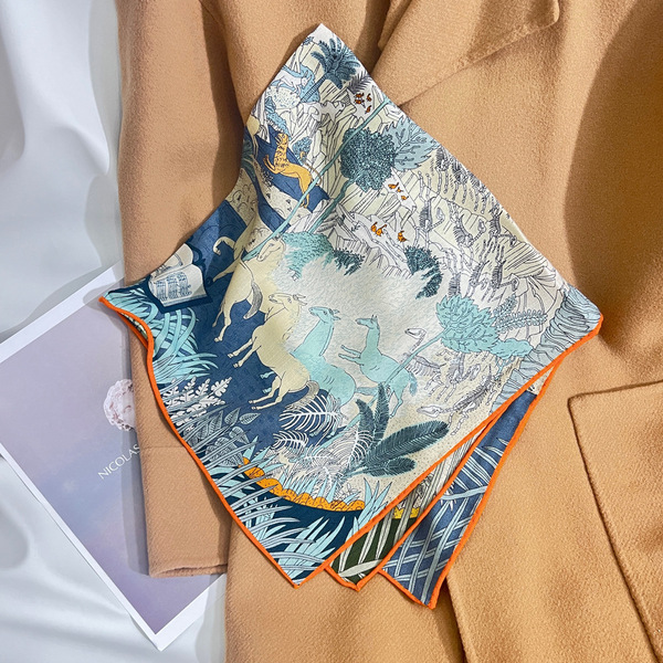Demi-season double-sided two-color silk woolen universal cloak