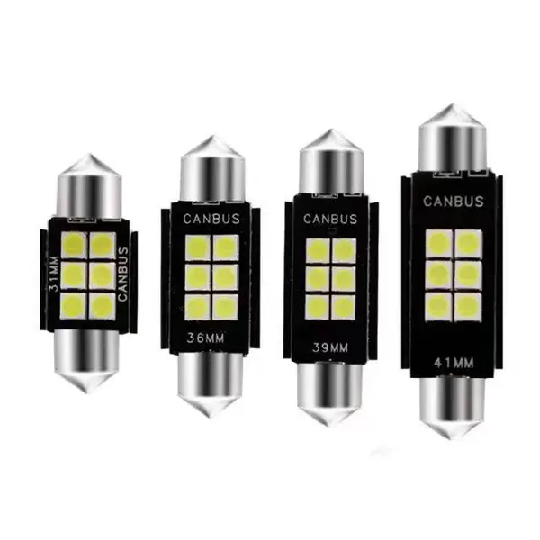 Cross-Border Supply of New Wide-Pressure High-Brightness Car Led Reading License Plate Double-Pointed Lamp 3030 6Smd 3 1mm