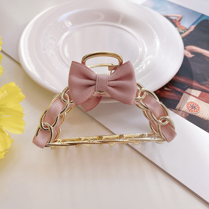 Internet celebridad clip de metal grande clip de tiburón japonés y coreano elegante temperamento espalda Cabeza pelo agarre de alto grado horquilla tocado