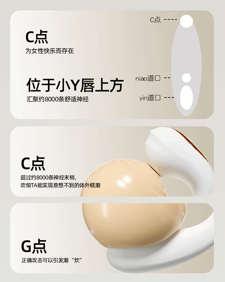 Wearable Vibrator with App Control, Discreet Wearable Design, Silicone and ABS, White — detail image 3