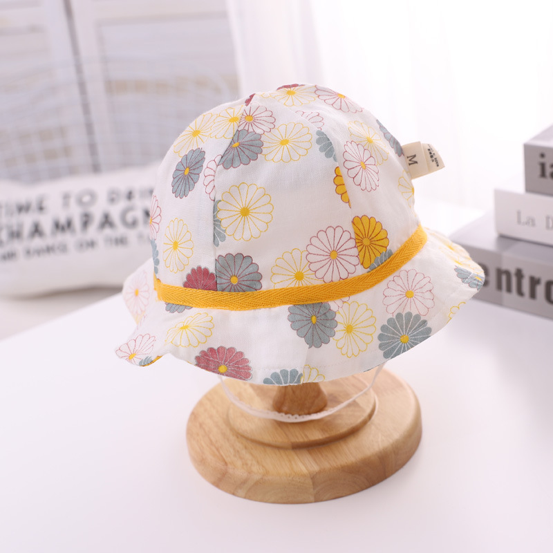 Unisex Cotton Baby Bucket Hat Spring Summer Animal Pattern_voghion.com