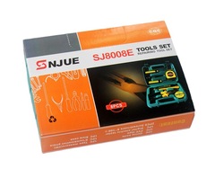 8-piece advertising gift hardware tool box car repair tool box set household combination tool 8008E