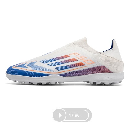 Clavos blancos y azules rotos