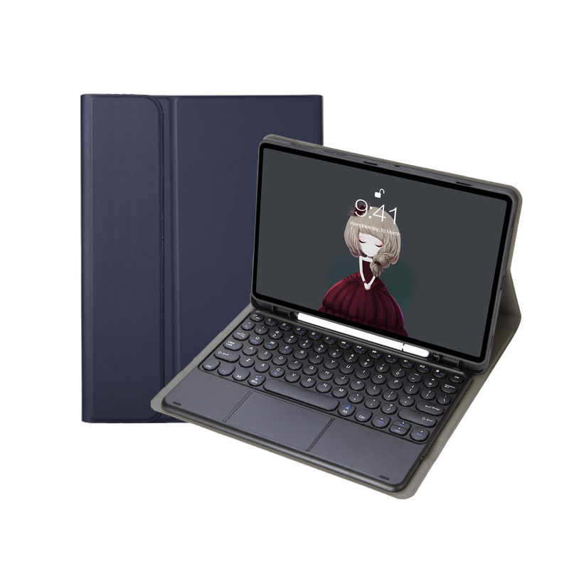 Suitable for 2024Ipadpro110. 9.7inch Round Keycap Protective Case, Magnetic Bluetooth Keyboard, Air5 Pen Slot Leather Case Suitable for 2024Ipadpro110. 9.7inch Round Keycap Protective Case, Magnetic Bluetooth Keyboard, Air5 Pen Slot Leather Case