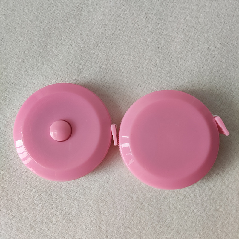 Cinta métrica de Color 1,5 m Mini cinta métrica retráctil redonda en stock publicidad LOGO regla de regalo regla de tres circunferencia Regla suave