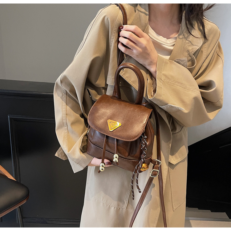 This is a new, stylish, mini, lightweight and cute shopping backpack for girls in the autumn of 2024 undefined