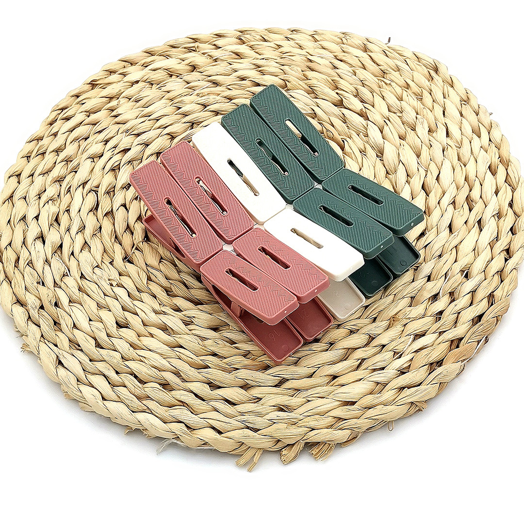 L6 512 212-10 diez clips hogar plástico secado clip viento clip multifuncional clip fijo edredón