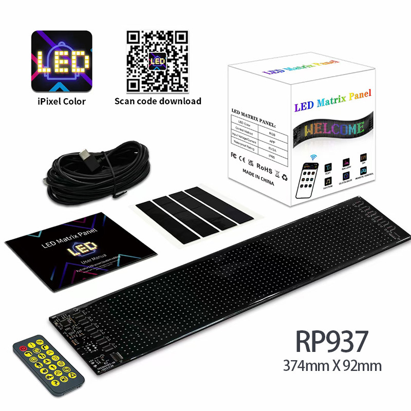 LED pantalla suave ventana delantera y trasera vidrio rgb pantalla flexible camión diablo ojo dinámico diablo ojo lámpara de coche
