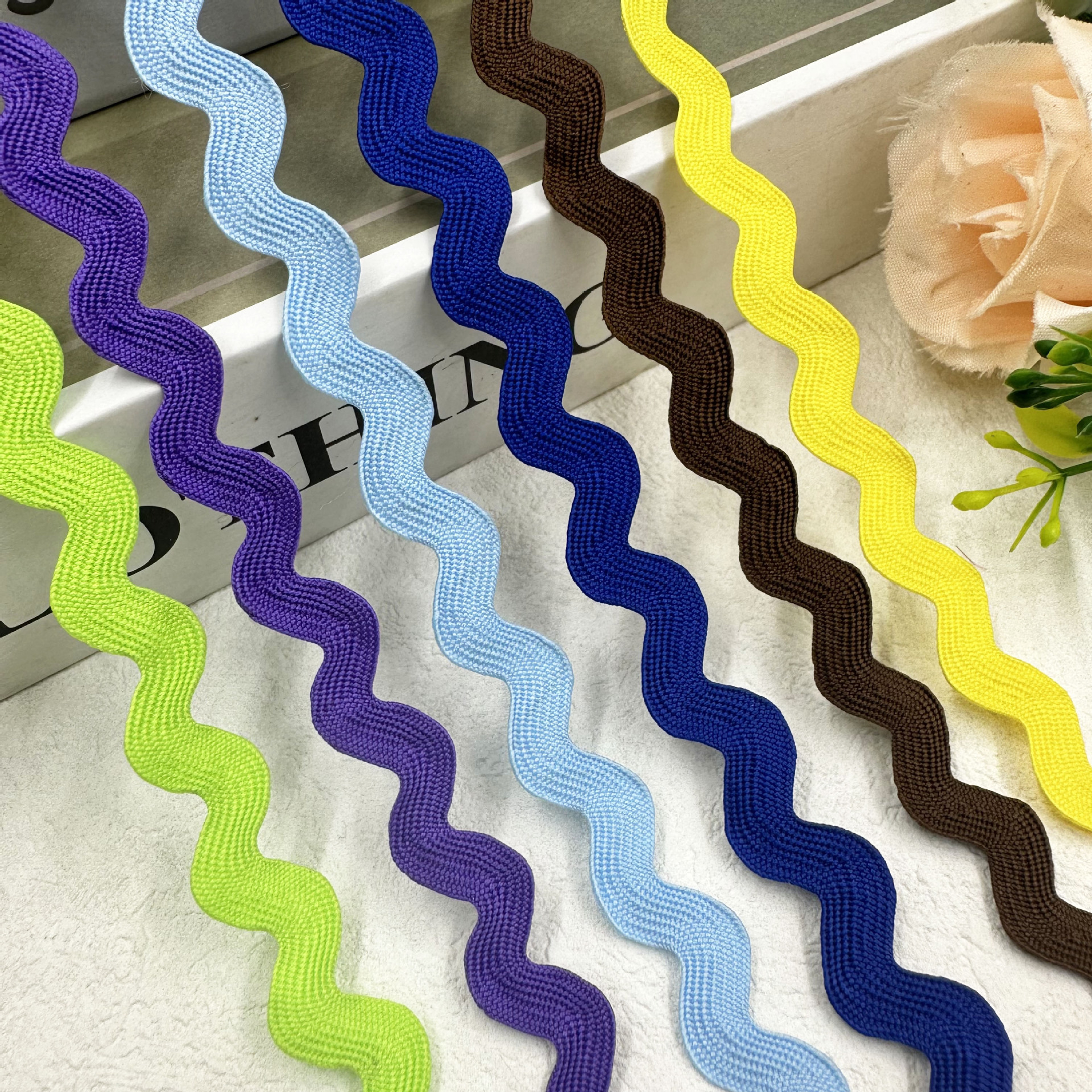 8mm onda sólida en forma de S curva banda de encaje cortina sombrero ropa infantil joyas de boda accesorios de ropa