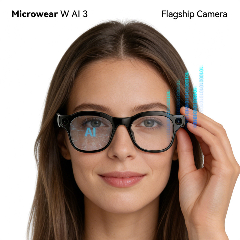 Wai3 Smart Glasses 8 Million Pixels Ai Bluetooth Translation Glasses Photo Taking Video Recording Calling Wai3Pro Wireless Charging Wai3 Smart Glasses 8 Million Pixels Ai Bluetooth Translation Glasses Photo Taking Video Recording Calling Wai3Pro Wireless Charging