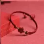 本命年编织四叶草原矿红绳