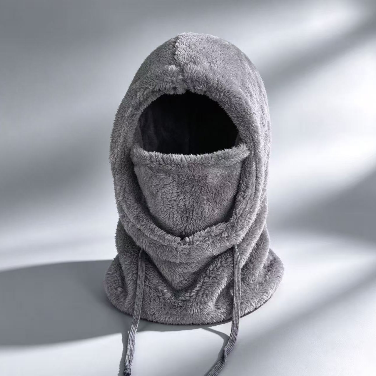Gorro Balaclava Integrado Térmico de Poliéster Cortavientos para Ciclismo en Invierno