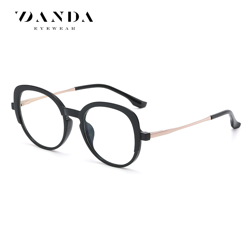 El Comercio exterior nuevo Marco de las gafas de Europa y América mujer ojo de gato gafas lisas TJ872 luz TR con la pierna de la Primavera anti-azul gafas de luz