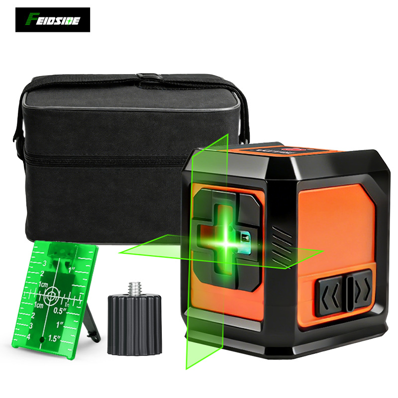 Transfronterizo de dos líneas nivel verde mini láser lanzador de línea de alta precisión luz intensa línea delgada máquina de línea automática