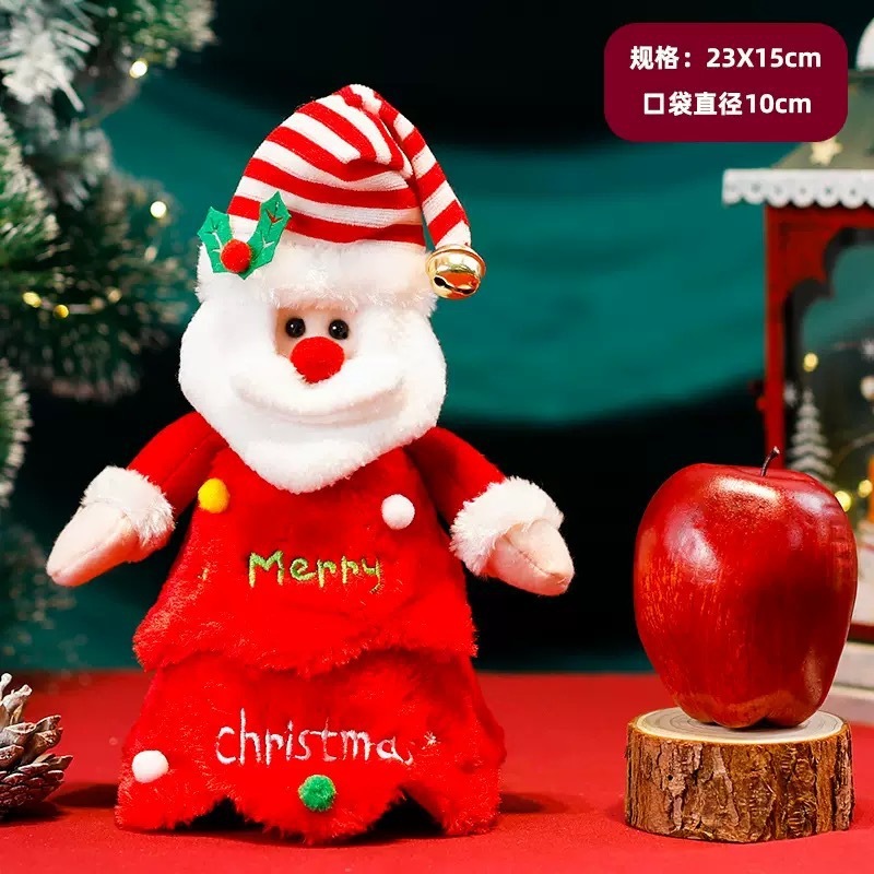 クリスマスリンゴ袋プレゼント袋平安夜礼箱キャンディー包装雪だるま老人幼稚園児童プレゼント|undefined