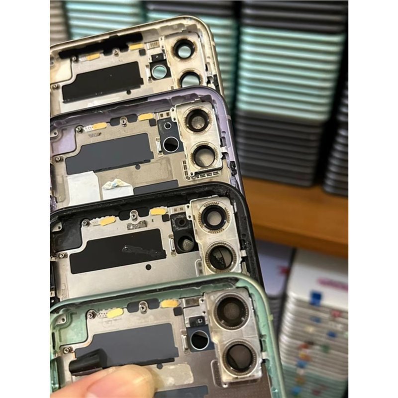Apple 11 分解バックシェルミドルフレーム 11Promax 分解バックフレームバックカバーアセンブリガラスシェルに適しています。|undefined
