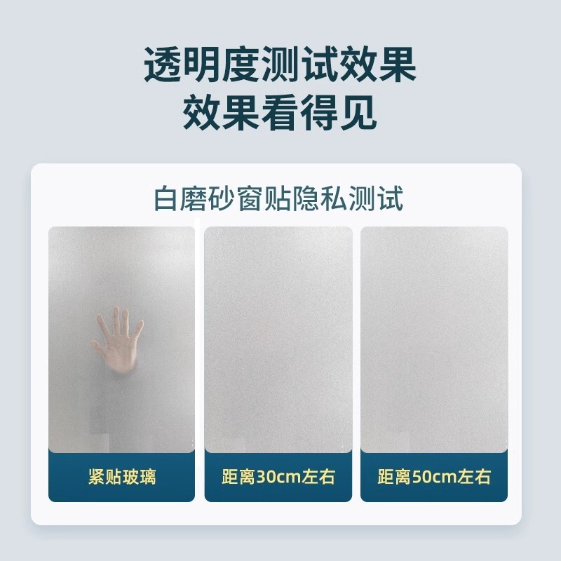 玻璃贴纸透光不透明卫生间防走光防窥膜玻璃窗纸窗户贴膜装饰磨砂|undefined