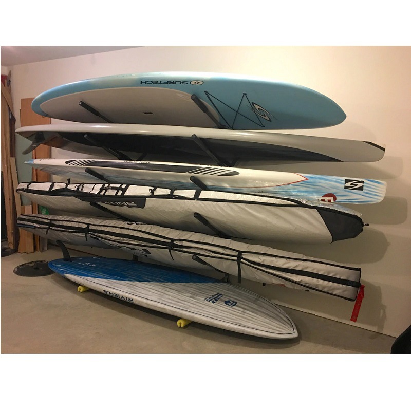 加工定制 厂家落地式可拆装冲浪板展示架 皮艇滑板多层立式展架