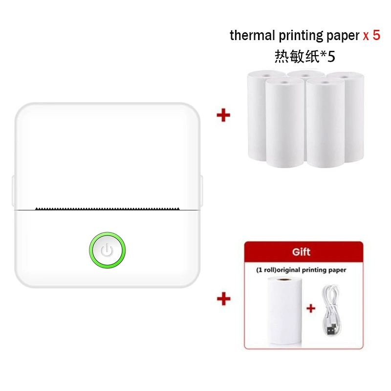 Handheld Wireless Printer X6, Bluetooth Mobile Photo Printer, Compact Portable 135×60×155mm