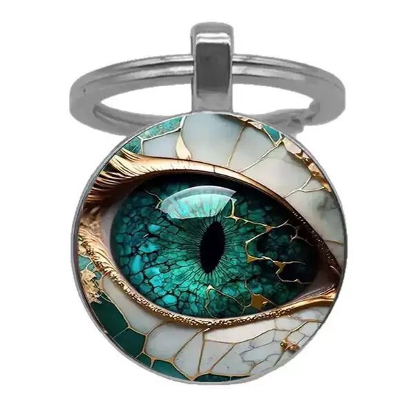 Mystery Eye Retro Zinc Alloy Keychain - Unique Fashion Accessory for Men, Perfect Gift Choice,