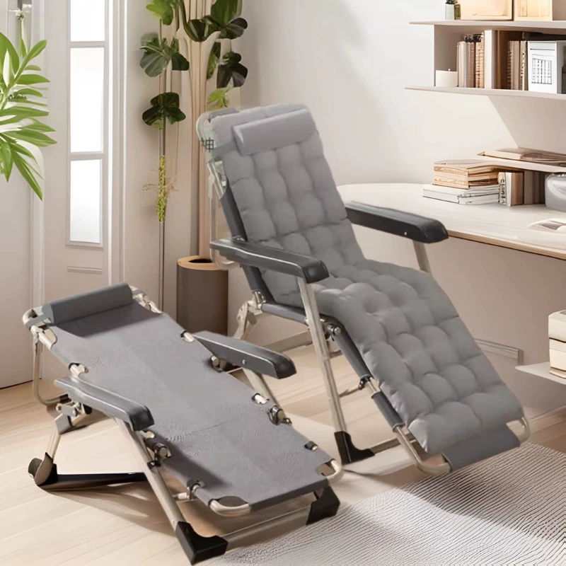 Офисный портативный складной стул, складной стул для обеденного перерыва, кресло для отдыха, стул для обеденного перерыва, одиночный пляжный стул, стул двойного назначения