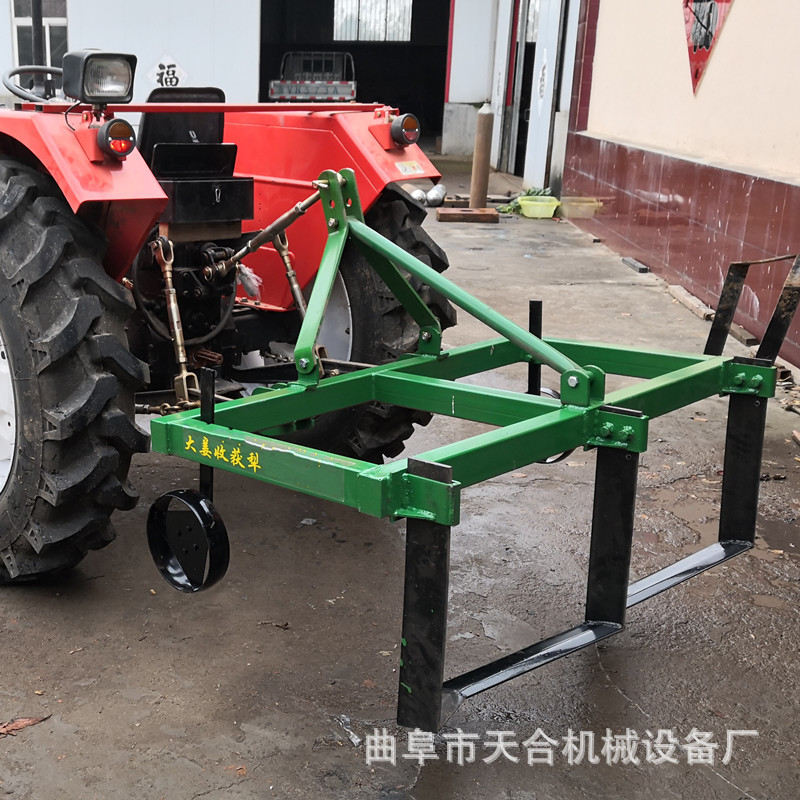 拖拉机双行收姜机 拖拉机带动大姜收获犁价格便宜耐用 效果好