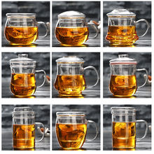 茶杯分離加厚耐熱玻璃透明帶蓋過濾花辦公室水女水泡廠家直銷