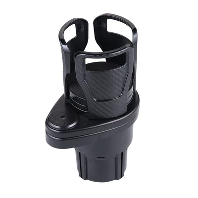 Cross-Border Best-Selling Multifunctional Car Car cup holder/beverage holder - carbon-fiber-black-standard