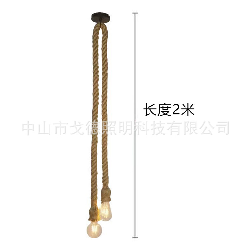 Fábrica directa de cable de cáñamo de un solo extremo de doble extremo pequeño candelabro de varios colores tamaño completo de cable de cáñamo