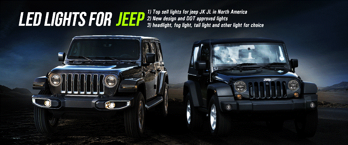 7inch Jeep Wrangler JK LED headlights, diamond-shaped headlights, Wrangler modified LED headlights suitable for JEEP