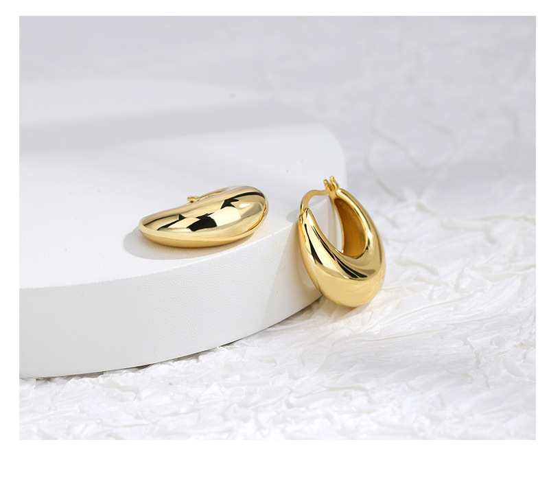 Geometric Pattern Women'S Gender Plating Design Fashion Geometric Copper Earrings Plating Copper Earrings