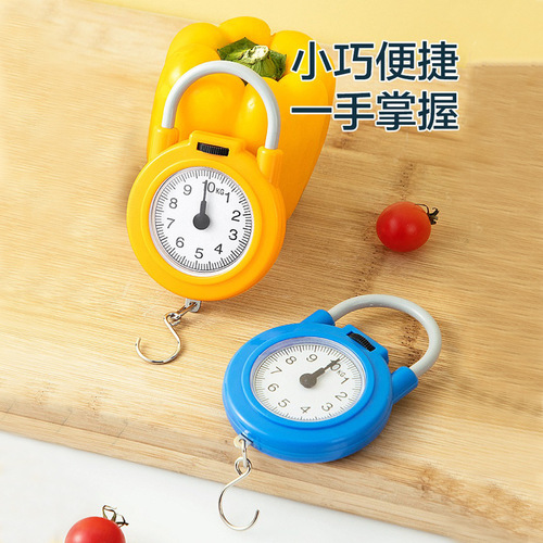 Kitchen electronic scale hand improves accuracy spring scale convenient household portable small food scale student mechanical scale