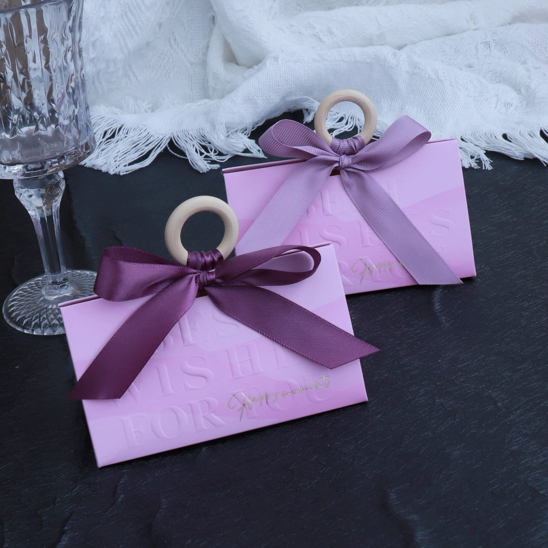 Европейская свадебная фиолетовая коробка конфет высокого уровня