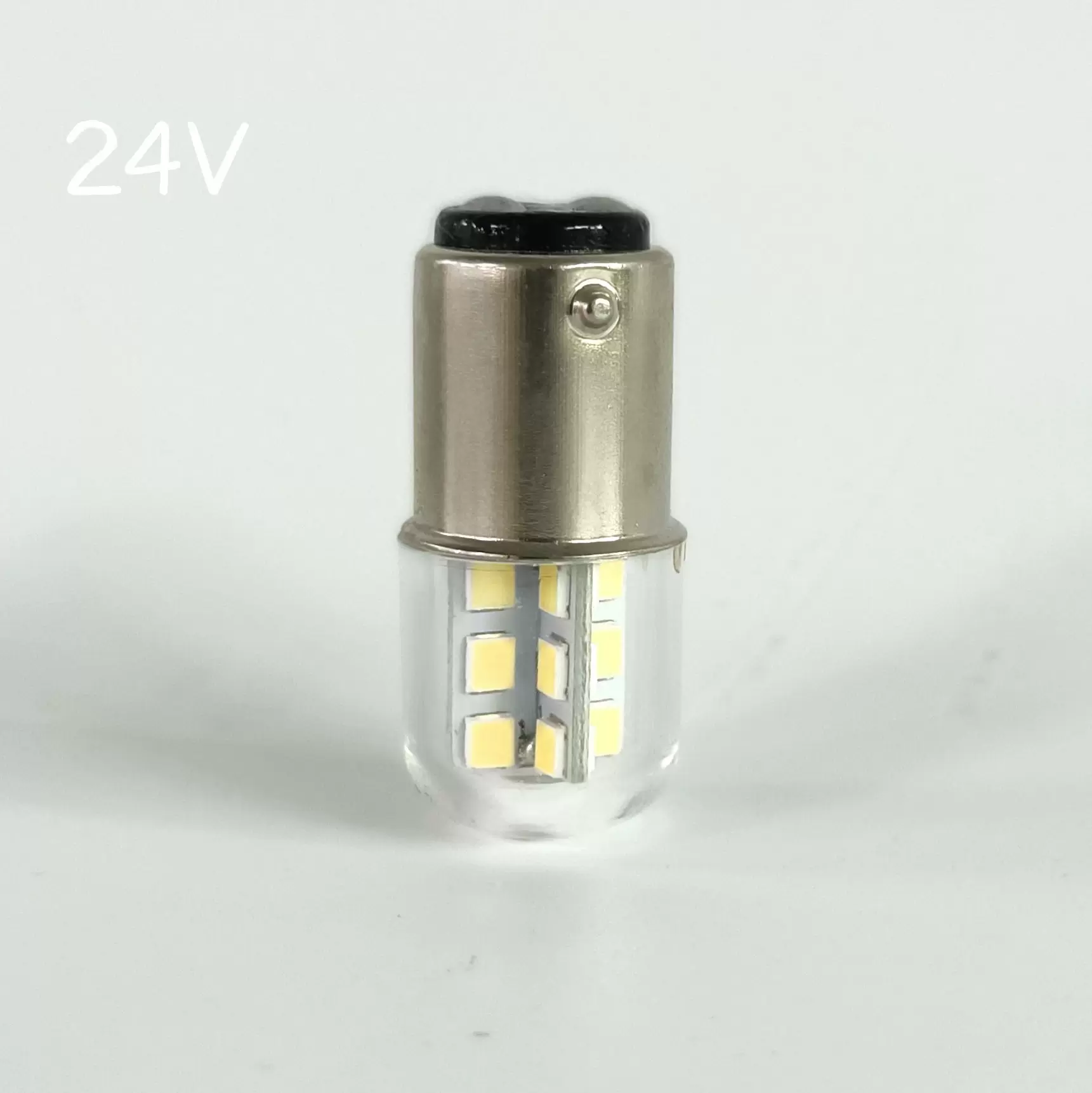 工厂直供船用信号灯LED灯泡B15D24V双触点卡扣灯泡3W5W设备机床灯