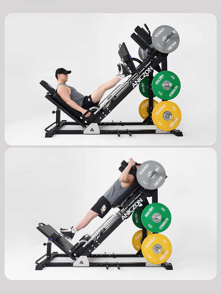 Máquina de pedal inverso, entrenador de pedal recto doméstico, máquina de cuclillas de 45 grados, máquina de cuclillas comerciales, equipo de ejercicios de piernas