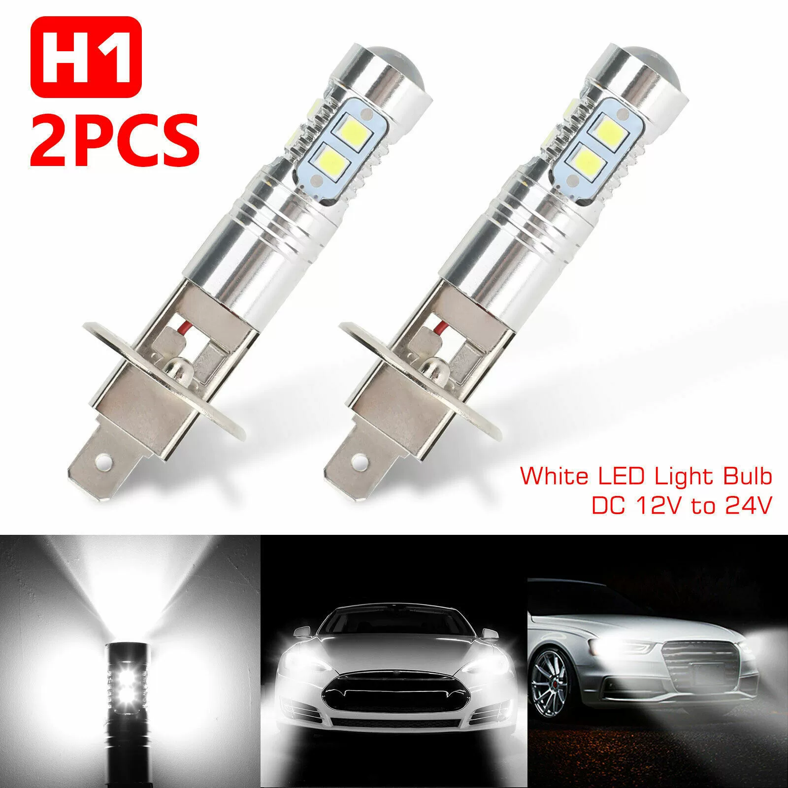 Автомобильная противотуманная фара H1 10smd 2835 LED противотуманная фара H3 50W 3030 передняя противотуманная фара 880 881 противотуманная фара