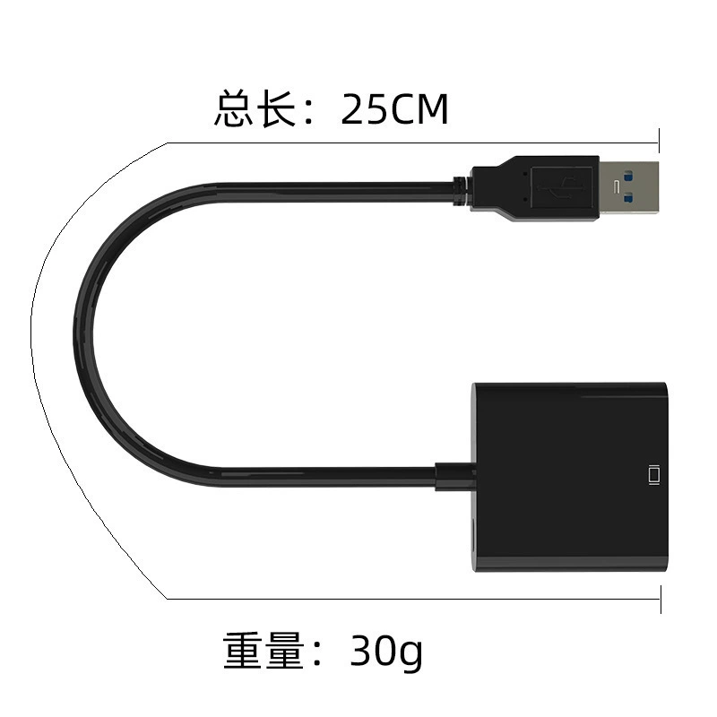 Производитель источник USB на HDMI кабель USB3.0 привод HDMI конвертер 1080 HD алюминиевый сплав точка