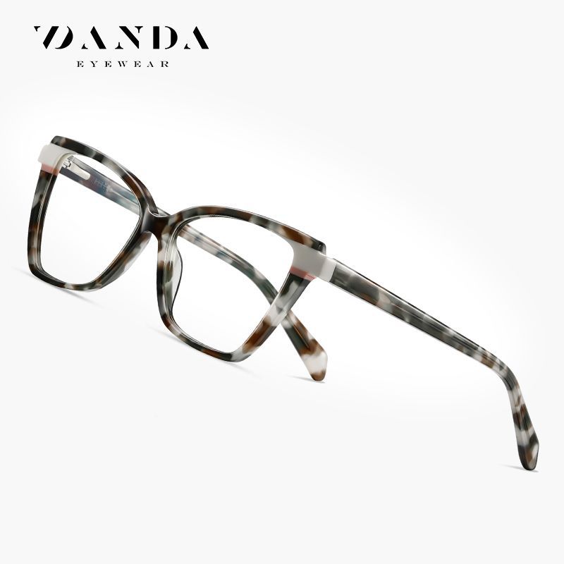 Tablero retro de moda, espejo anti-azul F22109, material de combinación multicolor, espejo plano, marco óptico de venta caliente transfronterizo