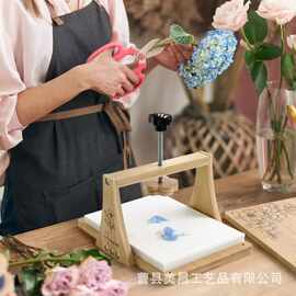 竹木手工压花板儿童手工DIY印花干花器置物标本简易制作工具