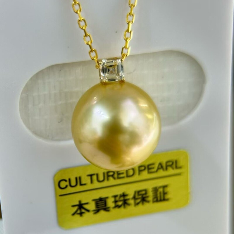 11-12mm Natural Color Rich Tea Gold Basic Round 18K Classic Princess Style Gold Beads Rich Gold Color