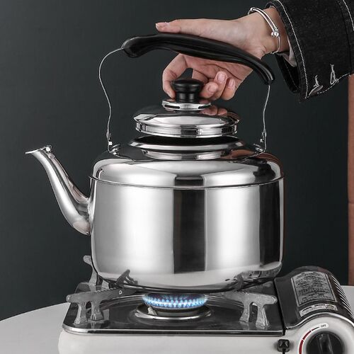 Stainless steel thickened kettle gas household large-capacity kettle whistle kettle induction cooker gas stove universal