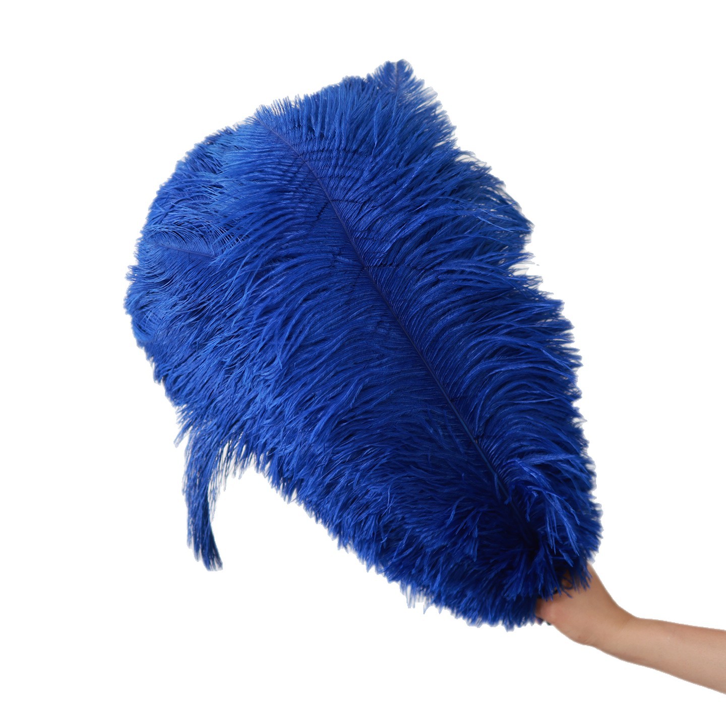 15 - 75cm al por mayor plumas de avestruz azul precioso boda de avestruz decoración de cabello guía de la mesa adornos de flores accesorios de fiesta