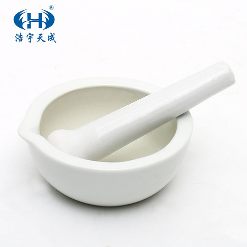 Porcelain mortar and pestle for grinding Chinese and Western medicine, 608090100130160mm, teaching instrument, ceramic milk mortar