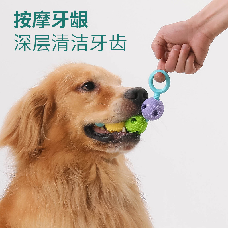 人気の越境ペット用おもちゃ、猫と犬の歯磨きおもちゃ、歯のクリーニング、インタラクティブおもちゃ、餌漏れおもちゃ、ペット用品|undefined