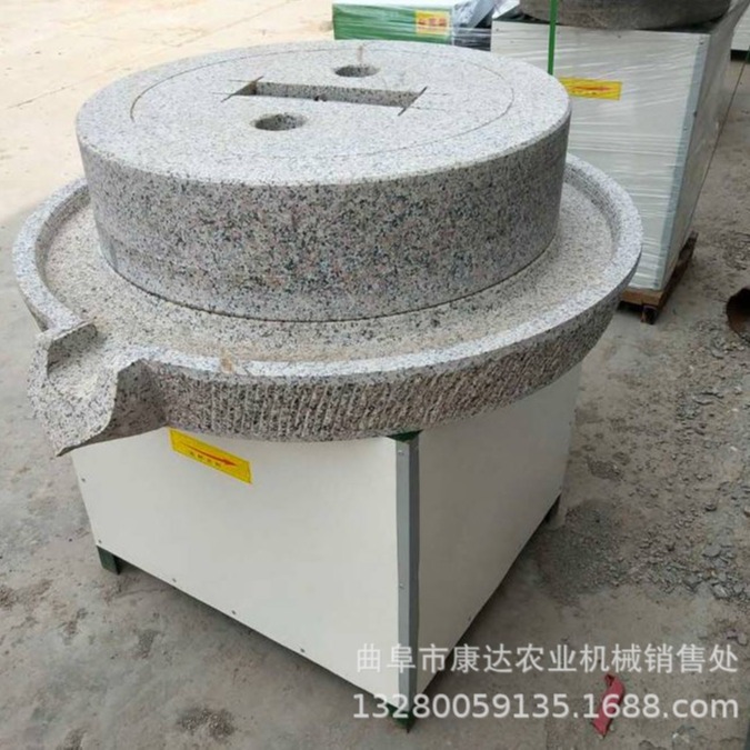 豆浆豆腐脑玉米芝麻研磨机 60型号石盘磨浆机 老式电动石磨磨浆机