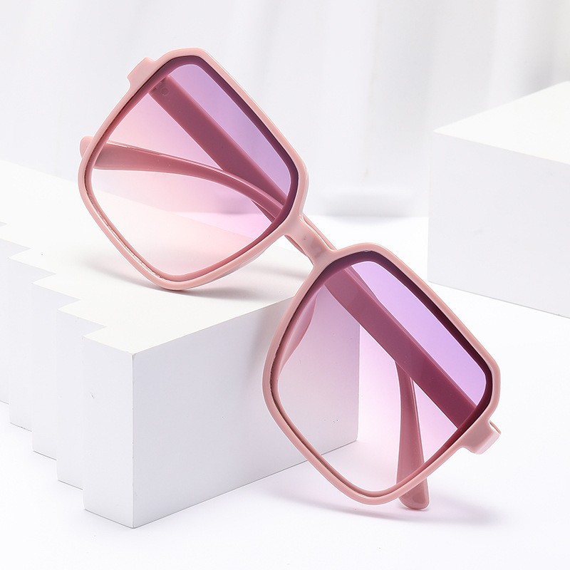 New square large frame casual personality fashion sunglasses Korean…