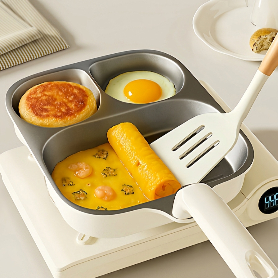 티타늄 세라믹 프라이팬, 아침식사용 프라이팬, 논스틱 프라이팬, 계란버거 프라이팬, 3-in-1 세라믹 스테이크 프라이팬, 제조업체 도매