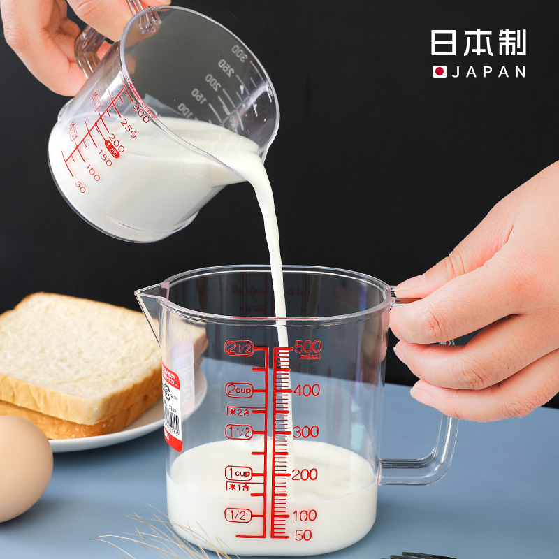 日本輸入計量カップ目盛り付き透明焙煎計量ツールキッチンミルクティー小麦粉牛乳プラスチックミリリットルカップ|undefined