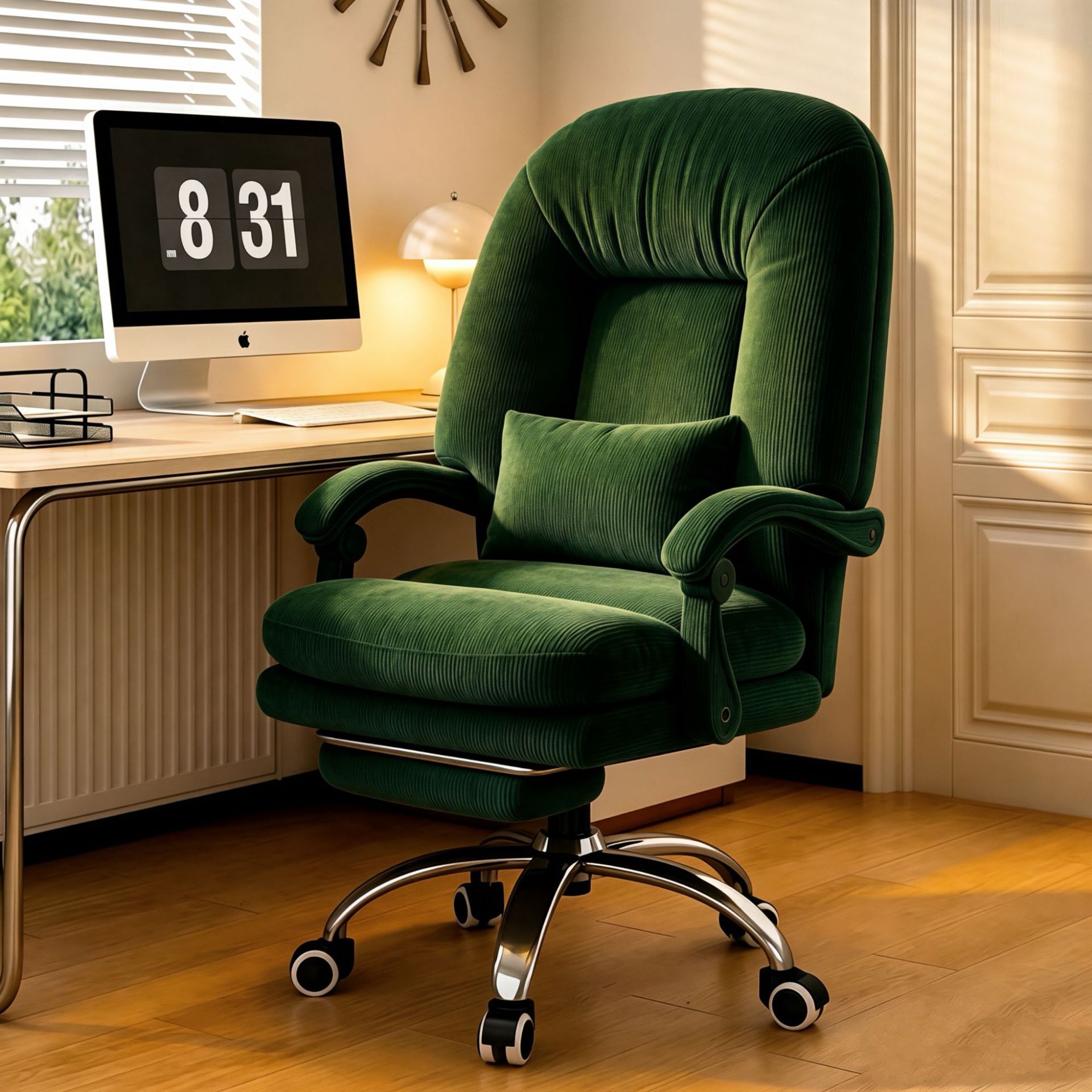 Dormitorio silla de computadora hogar cómodo reclinar silla de deportes eléctricos silla de ancla con pedal almohada de cintura silla de elevación de oficina